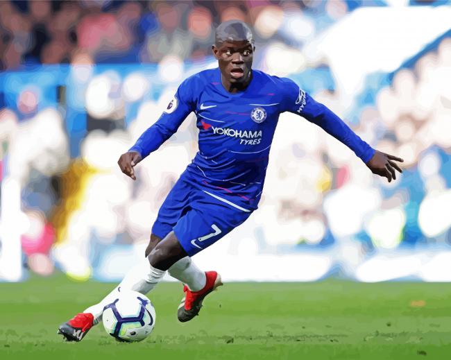 N Golo Kanté Football paint by numbers