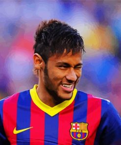 Neymar Barcelona Player paint by numbers