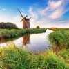 Norfolk Halvergate Windmill paint by numbers