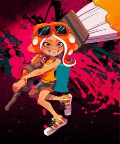Octoling Splatoon Game paint by number