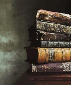 Old Antique Books paint by number