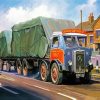 Old Vintage Lorry Truck paint by numbers