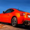 Orange Toyota Car paint by number