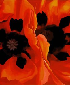 Oriental Poppies Georgia O’Keeffe paint by numbers