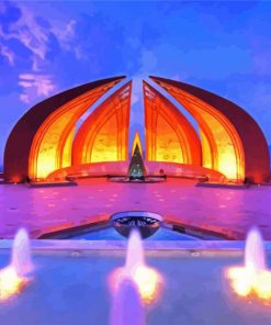 Pakistan Monument Museum Islamabad paint by number