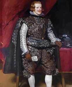 Philip IV In Brown And Silver By Velazquez paint by number