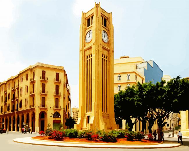Palace De L Etoile Beirut paint by number