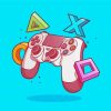 Playstation Controller Art paint by numbers