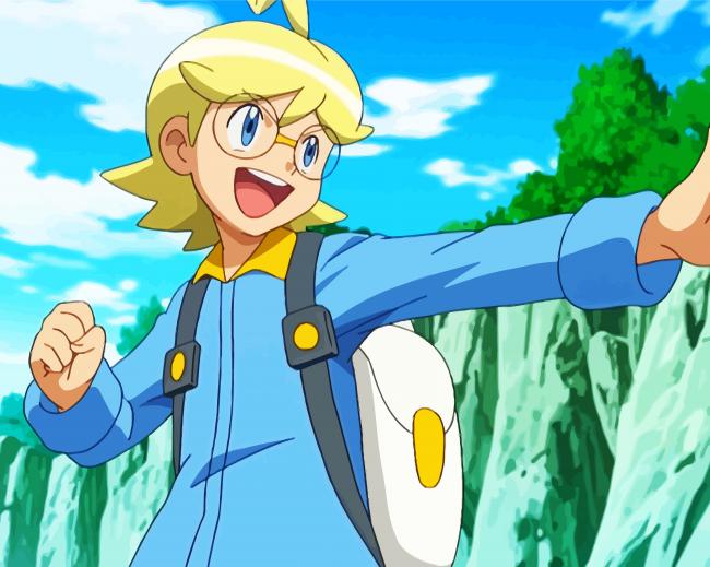 Pokemon Clemont Anime paint by numbers