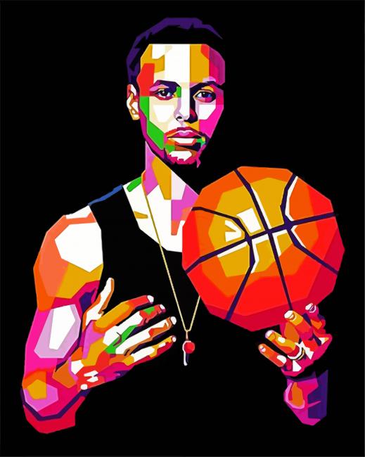 Pop Art Stephen Curry paint by number