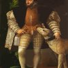 Portrait Of Charles V With A Dog Tiziano paint by number