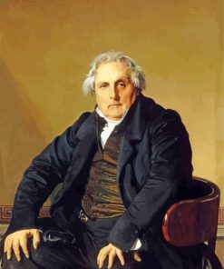 Portrait Of Monsieur Bertin Ingres paint by number