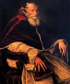 Portrait Of Pope Paul III Tiziano paint by number