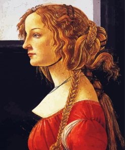 Portrait Of A Young Woman Botticelli paint by number