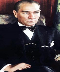 President Of Turkey Mustafa Kemal Atatürk paint by number