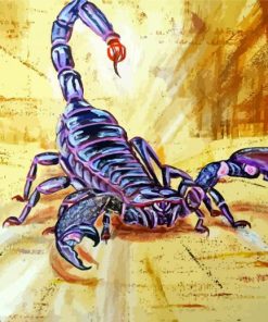 Purple Scorpion paint by number