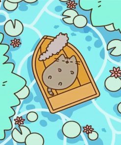 Pusheen Cartoon Cat paint by numbers
