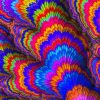Rainbow Fractal paint by number