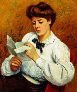 Reading The Letter Art paint by number