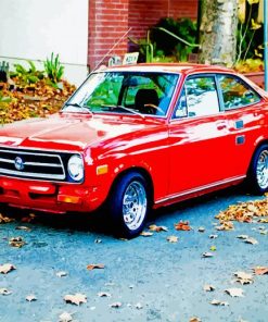 Red Classic Datsun paint by number