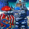 Robby The Robot Animation paint by numbers