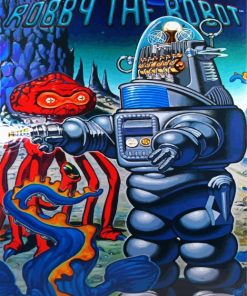 Robby The Robot Animation paint by numbers