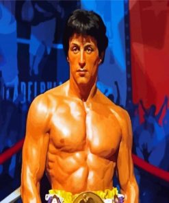 Rocky Balboa Boxer paint by number