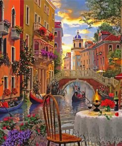 Romantic Date Venice paint by numbers