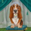 Royal Basset Hound paint by number