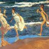 Running Along The Beach Sorolla paint by number