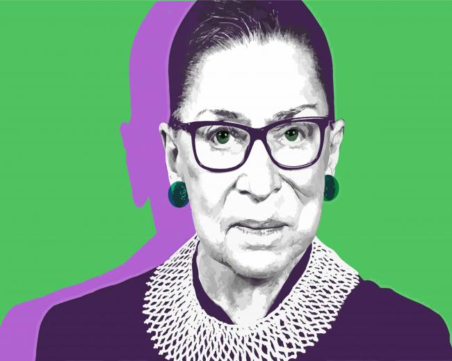 The American Lawyer Ruth Bader Ginsburg paint by numbers