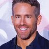 Ryan Reynolds Smiling paint by numbers