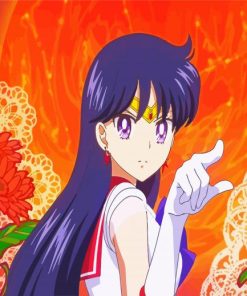 Sailor Moon Mars Anime paint by numbers
