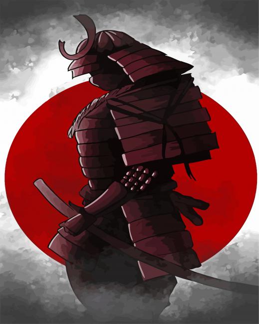 Samurai Art paint by number