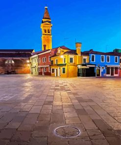 San Martino Burano Italy paint by number