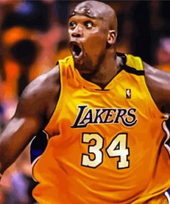shaquille O Neal Lakers paint by numbers