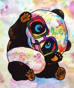 Silly Panda paint by numbers