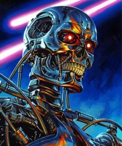 Skynet The Terminator Game paint by numbers
