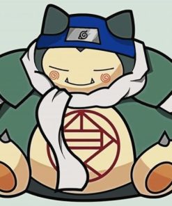 Snorlax Naruto paint by numbers