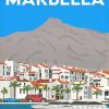 Spain Marbella Poster paint by number