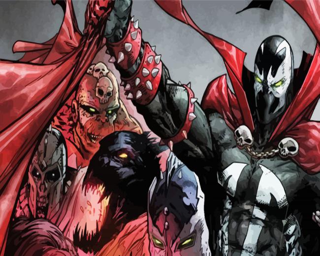 Spawn Supervillain paint by numbers