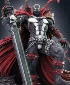 Spawn with Sword paint by numbers