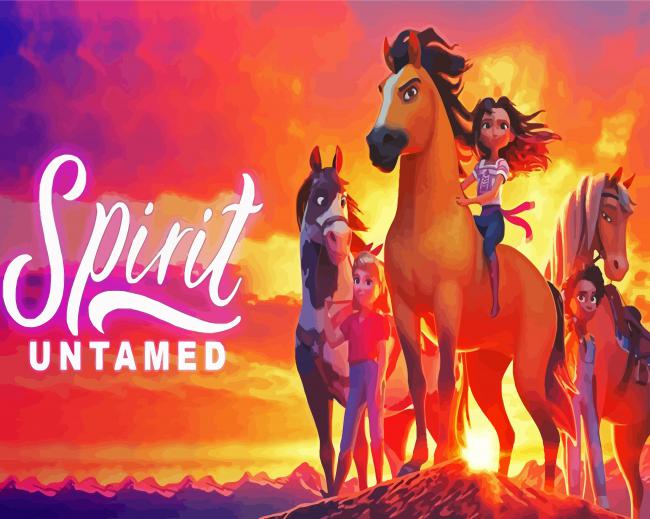 Spirit Untamed Animated Movie paint by number