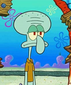 Squidward Animation paint by numbers