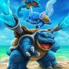 Squirtle Transformation Pokemon Anime paint by numbers