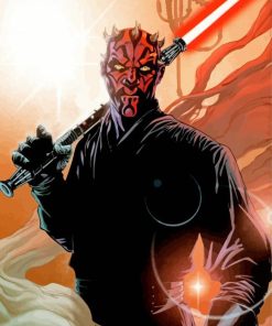 Star Wars Maul paint by numbers
