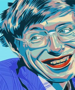 Stephen Hawking Art Illustration paint by number