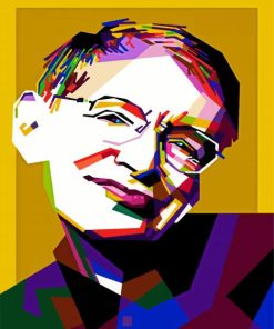 Stephen Hawking Pop Art paint by number
