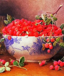 Still Life Raspberries paint by numbers
