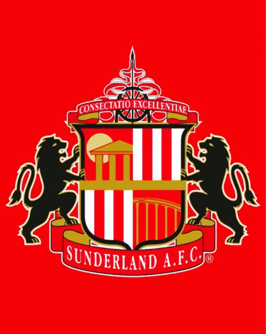 Sunderland AFC Logo paint by number